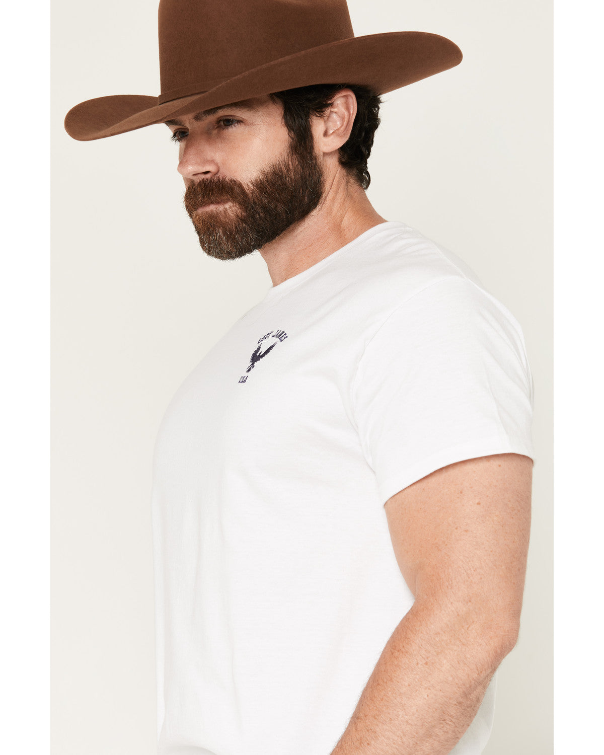 Men's USA Eagle Embroidered Short Sleeve Graphic T-Shirt | Cody James Clothing