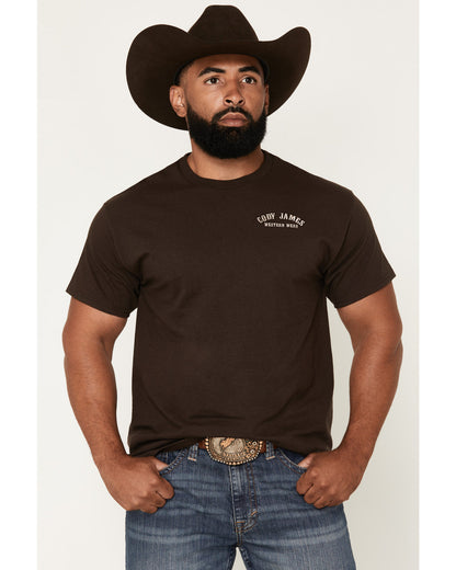 Men's Embroidered Text Short Sleeve Graphic T-Shirt | Cody James Clothing