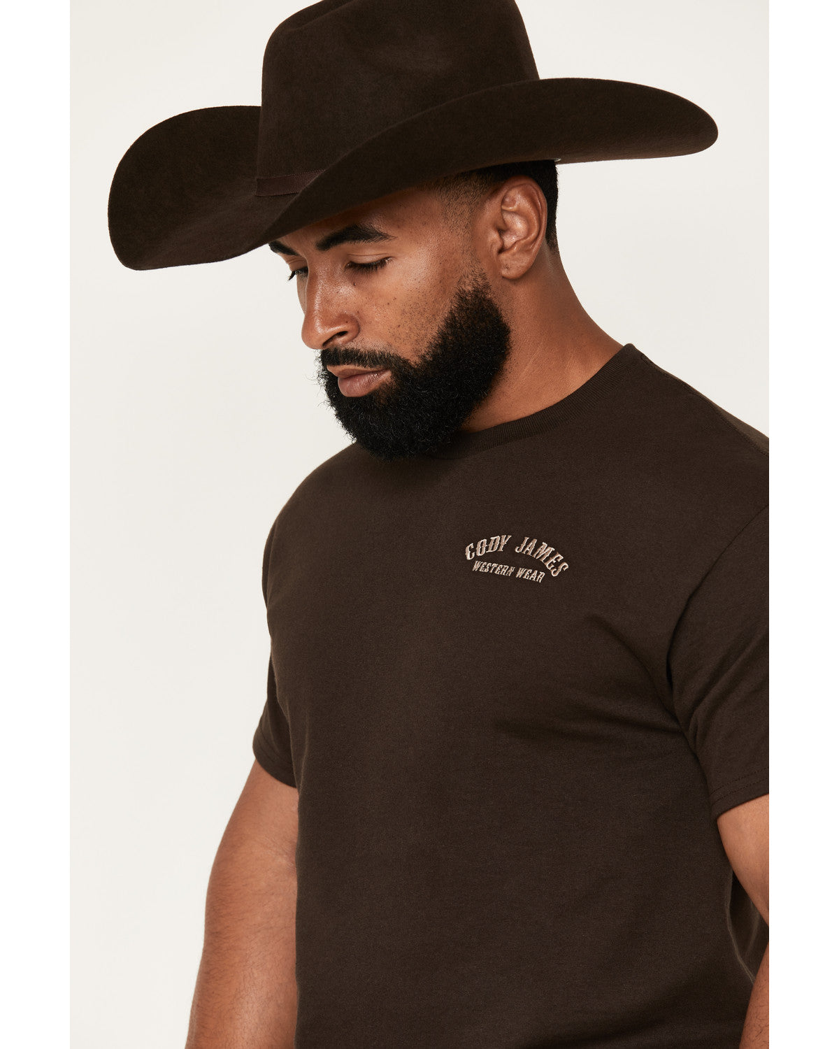 Men's Embroidered Text Short Sleeve Graphic T-Shirt | Cody James Clothing