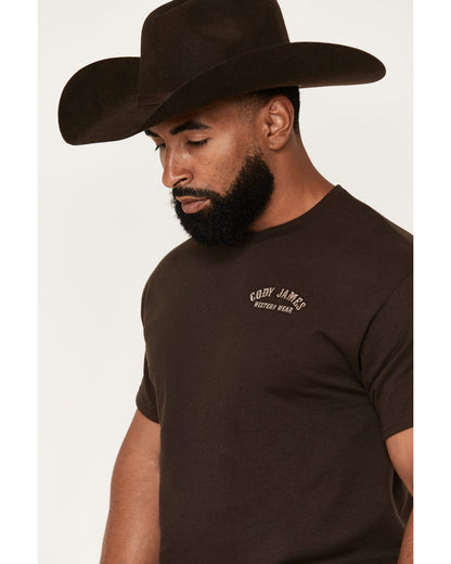 Men's Embroidered Text Short Sleeve Graphic T-Shirt | Cody James Clothing