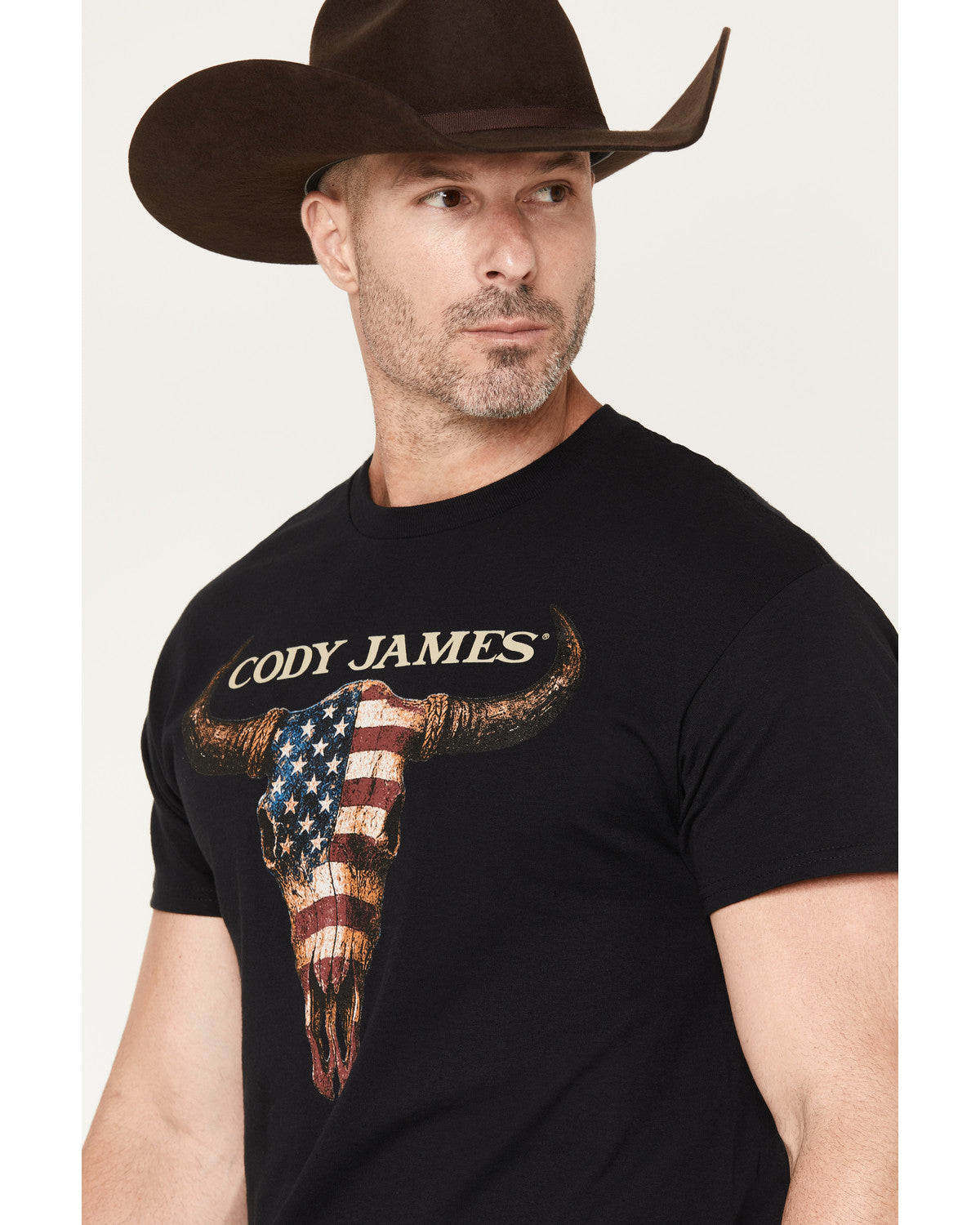Men's Americana Steer Short Sleeve Graphic T-Shirt | Cody James Clothing