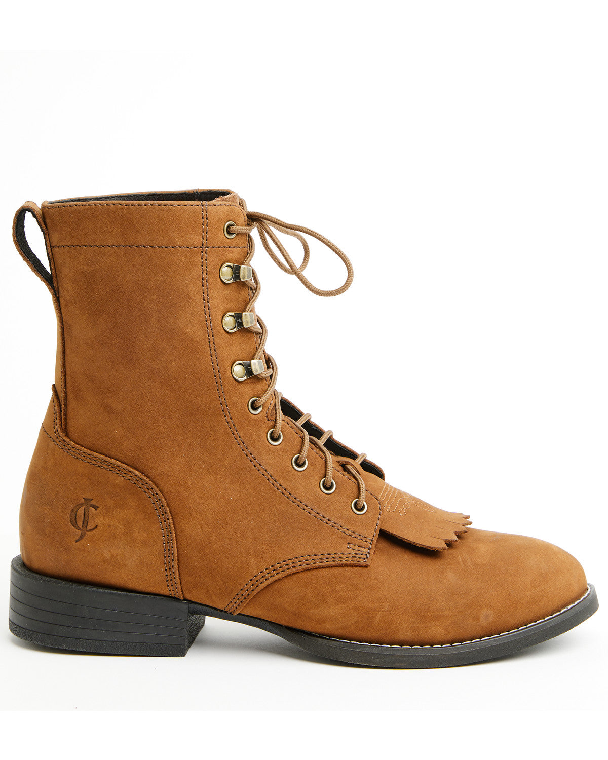Men's 8" Highland Distressed Lace-Up Boots - Round Toe | Cody James Boots