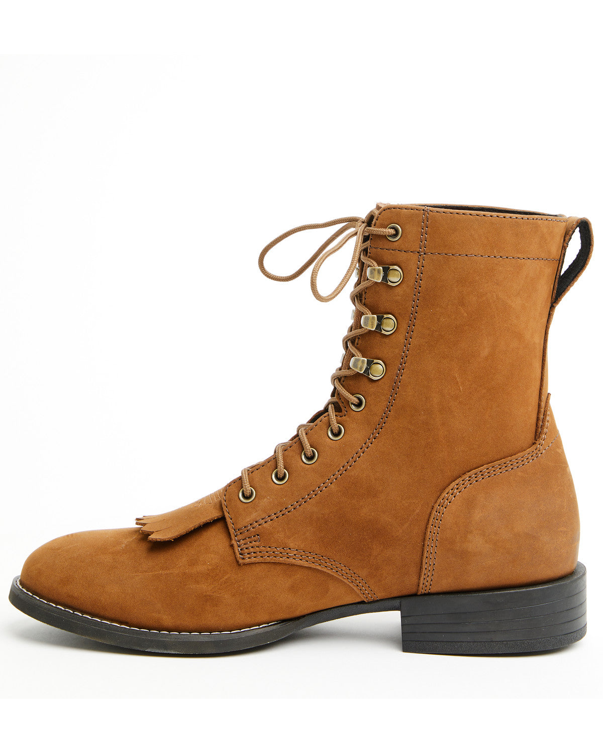 Men's 8" Highland Distressed Lace-Up Boots - Round Toe | Cody James Boots