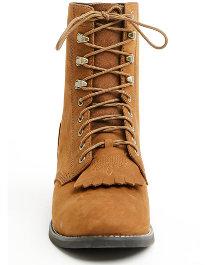 Men's 8" Highland Distressed Lace-Up Boots - Round Toe | Cody James Boots