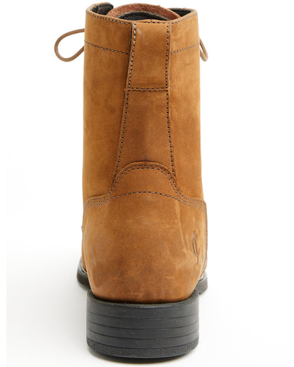 Men's 8" Highland Distressed Lace-Up Boots - Round Toe | Cody James Boots