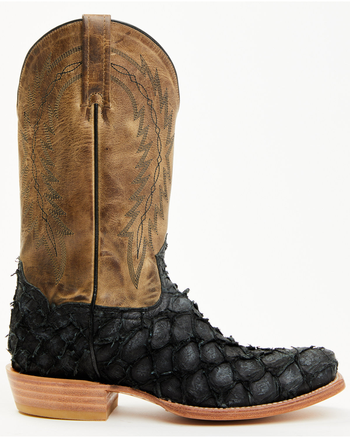 Men's Vaqueras Exotic Pirarucu Western Boots - Square Toe | Cody James Boots