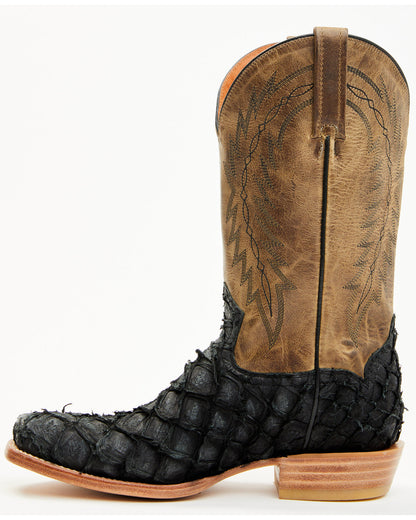Men's Vaqueras Exotic Pirarucu Western Boots - Square Toe | Cody James Boots