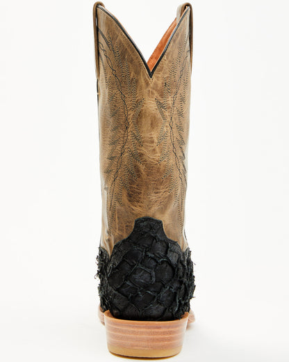 Men's Vaqueras Exotic Pirarucu Western Boots - Square Toe | Cody James Boots