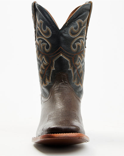 Men's Exotic Ostrich Western Boots - Broad Square Toe | Cody James Boots