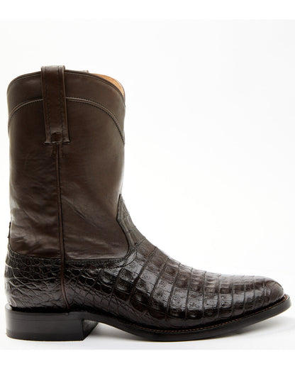 Black 1978® Men's Carmen Exotic Caiman Belly Roper Boots - | Cody James Boots