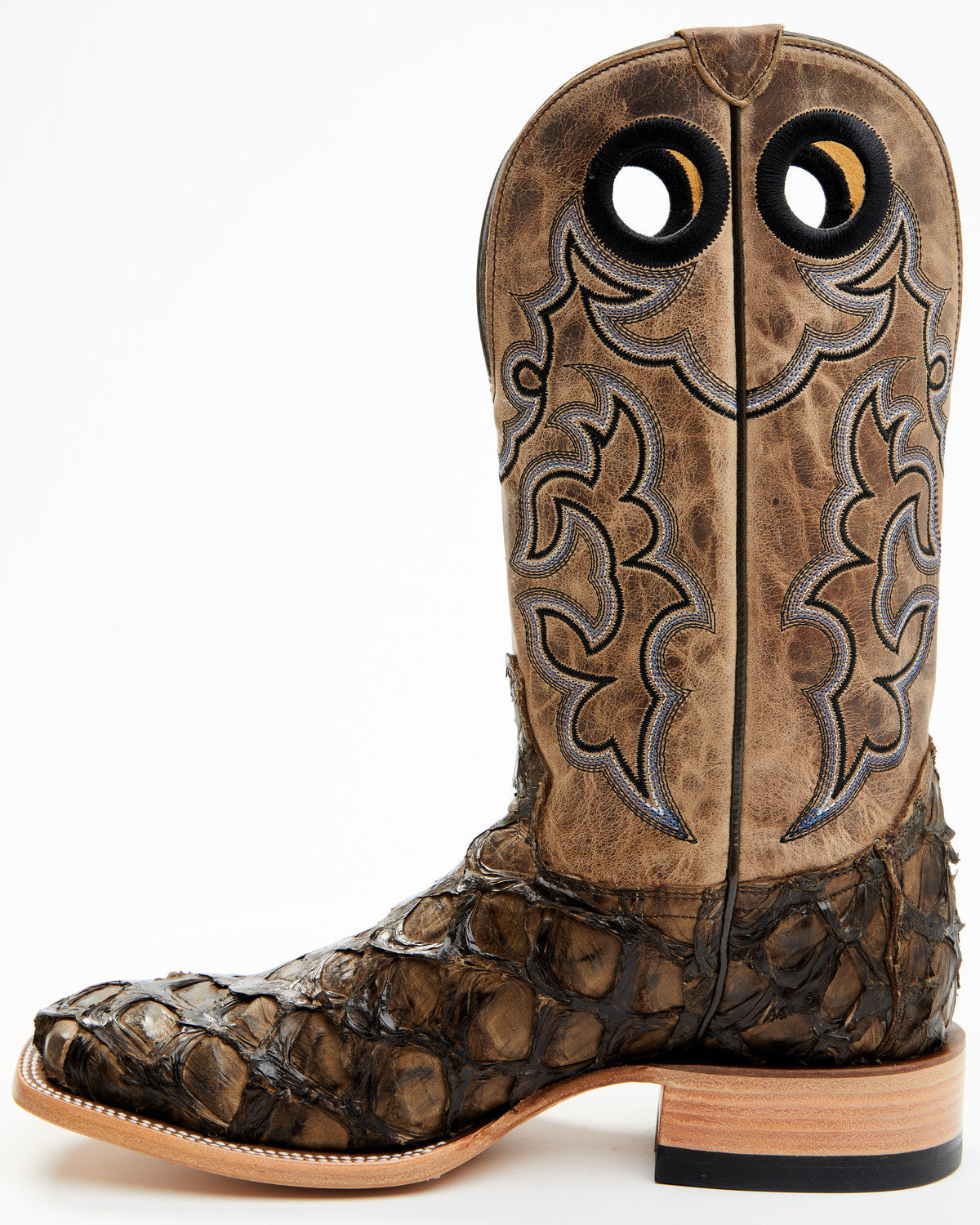 Men's Exotic Pirarucu Western Boots - Broad Square Toe | Cody James Boots