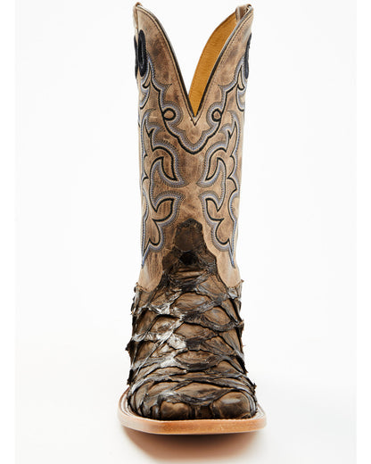 Men's Exotic Pirarucu Western Boots - Broad Square Toe | Cody James Boots