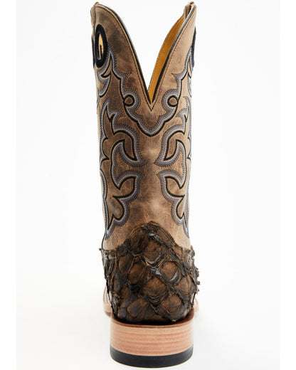 Men's Exotic Pirarucu Western Boots - Broad Square Toe | Cody James Boots