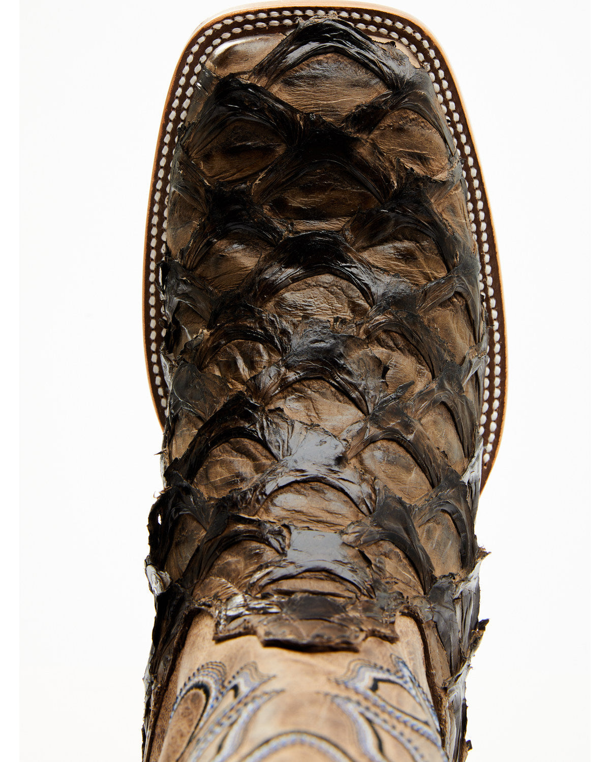 Men's Exotic Pirarucu Western Boots - Broad Square Toe | Cody James Boots