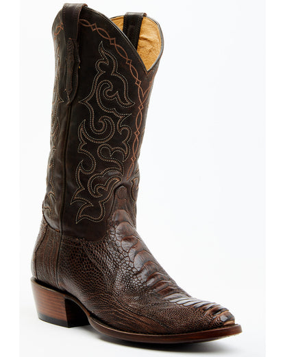 Men's Exotic Ostrich Leg Western Boots - Round Toe | Cody James Boots