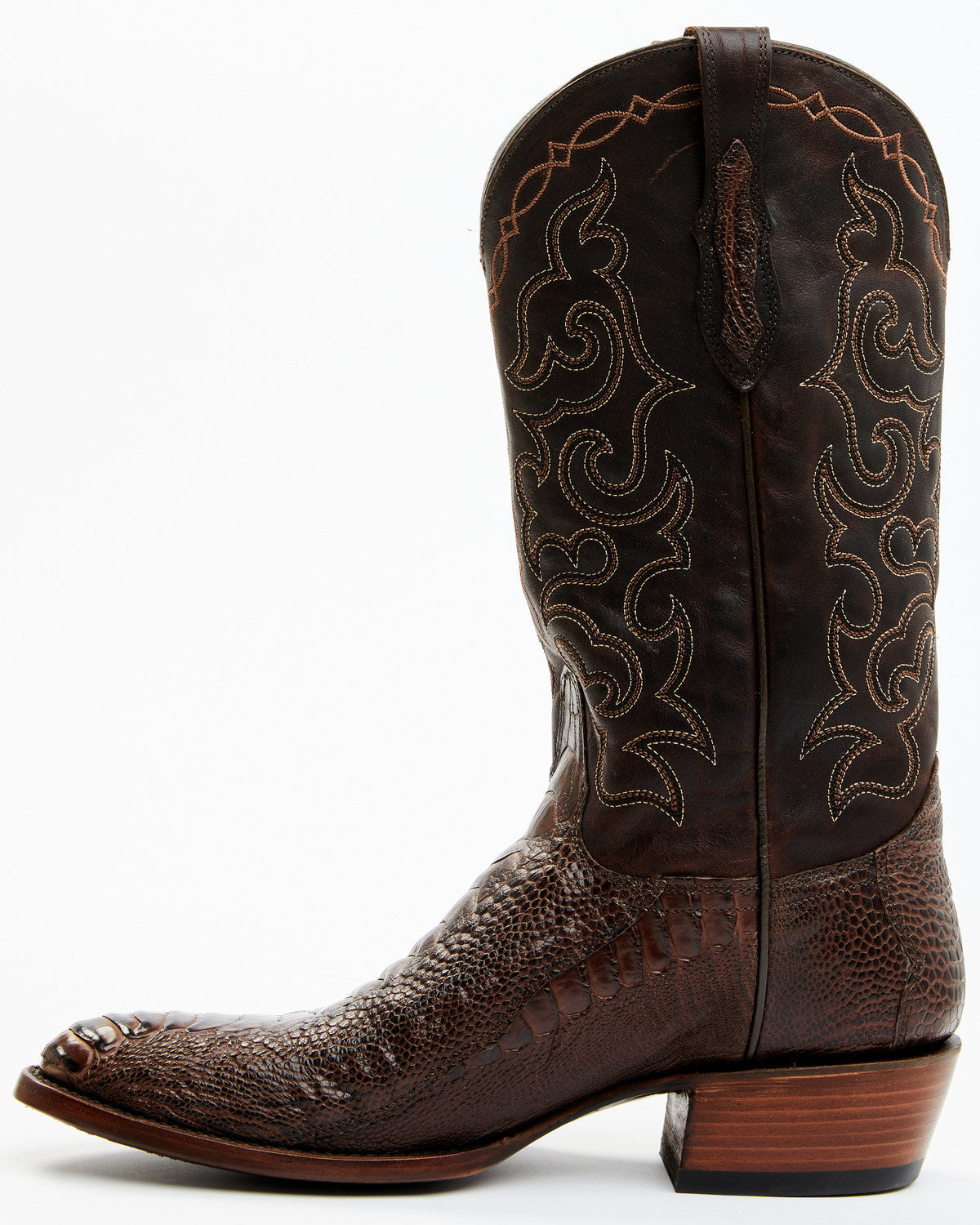 Men's Exotic Ostrich Leg Western Boots - Round Toe | Cody James Boots
