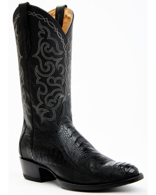 Men's Exotic Ostrich Leg Western Boots - Round Toe | Cody James Boots