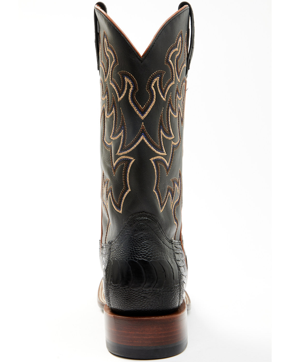 Men's Exotic Ostrich Leg Western Boots - Broad Square Toe | Cody James Boots