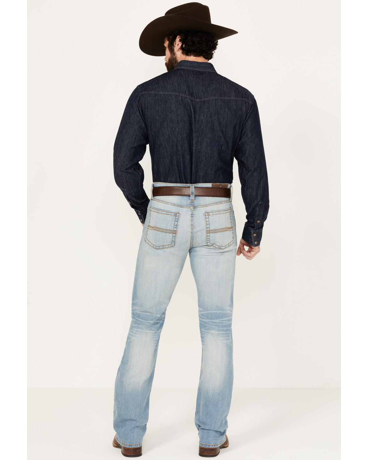 Men's Cowboy Wash Jackson Slim Straight Stretch Denim Jeans | Cody James Clothing