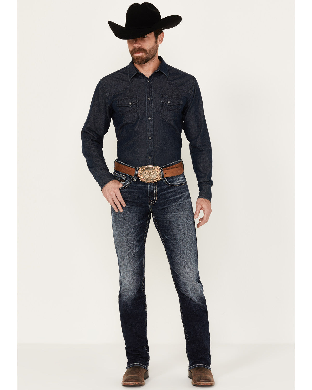 Men's Moonbeam Wash Jackson Slim Straight Stretch Denim Jea | Cody James Clothing