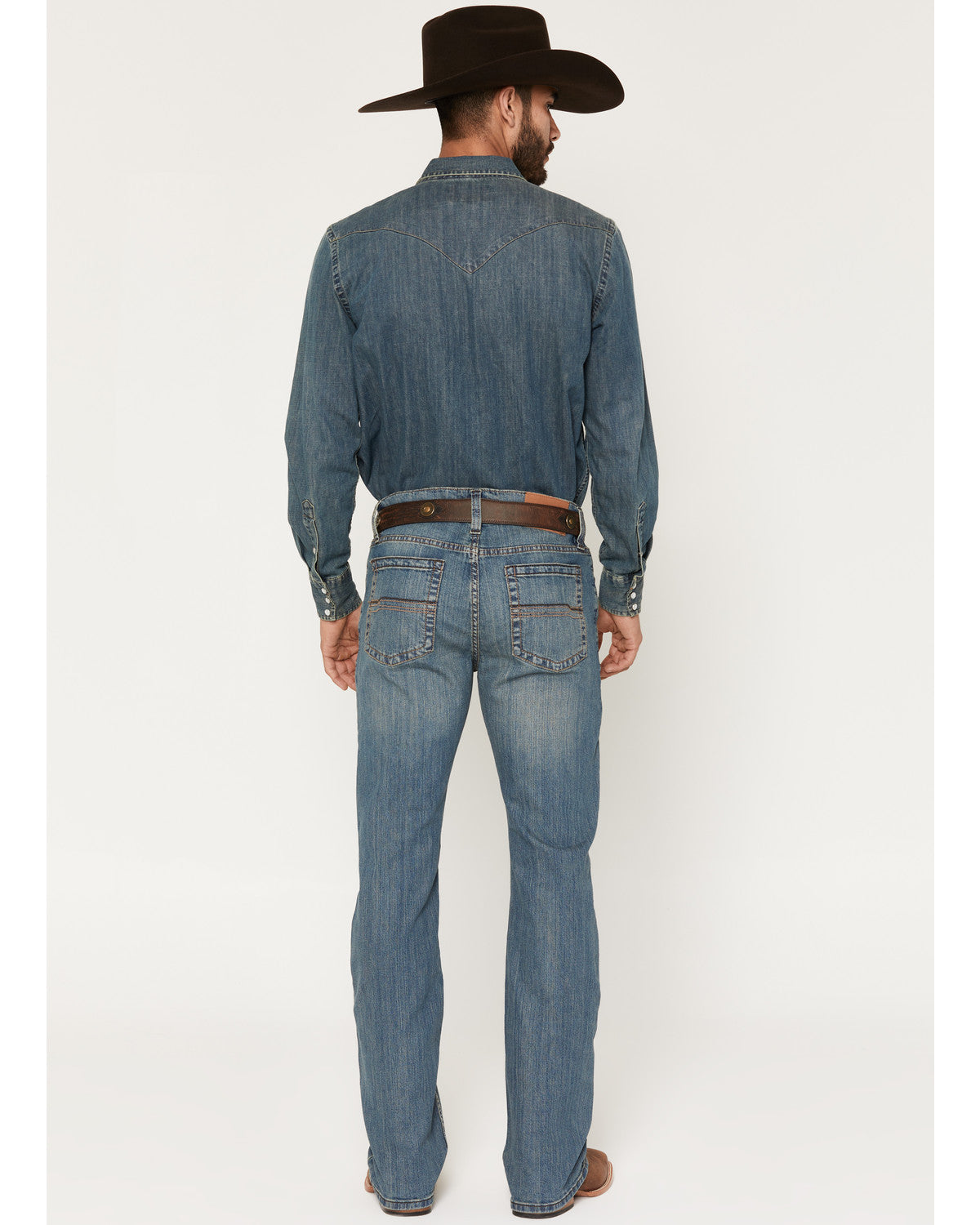 Men's Bozeman Wash Wyatt Slim Bootcut Stretch Denim Jeans | Cody James Clothing