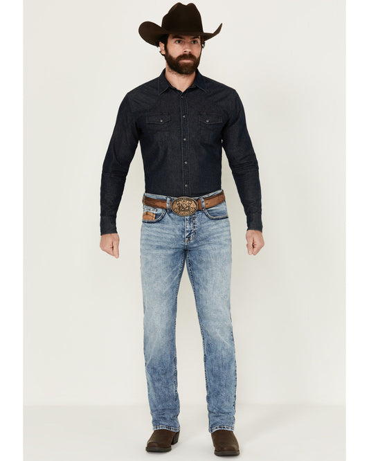 Men's Clover Leaf Wash Jackson Slim Straight Stretch Denim | Cody James Clothing