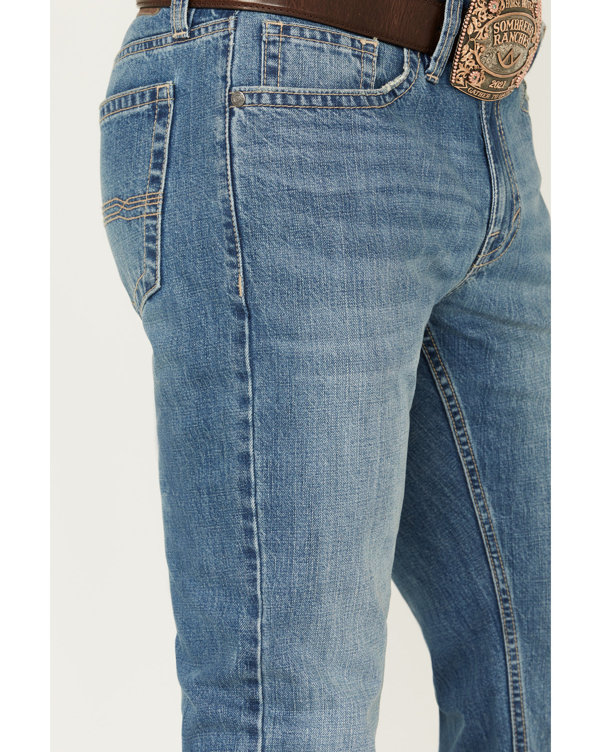 Men's Roughstock Wash Jackson Slim Straight Rigid Denim Jea | Cody James Clothing