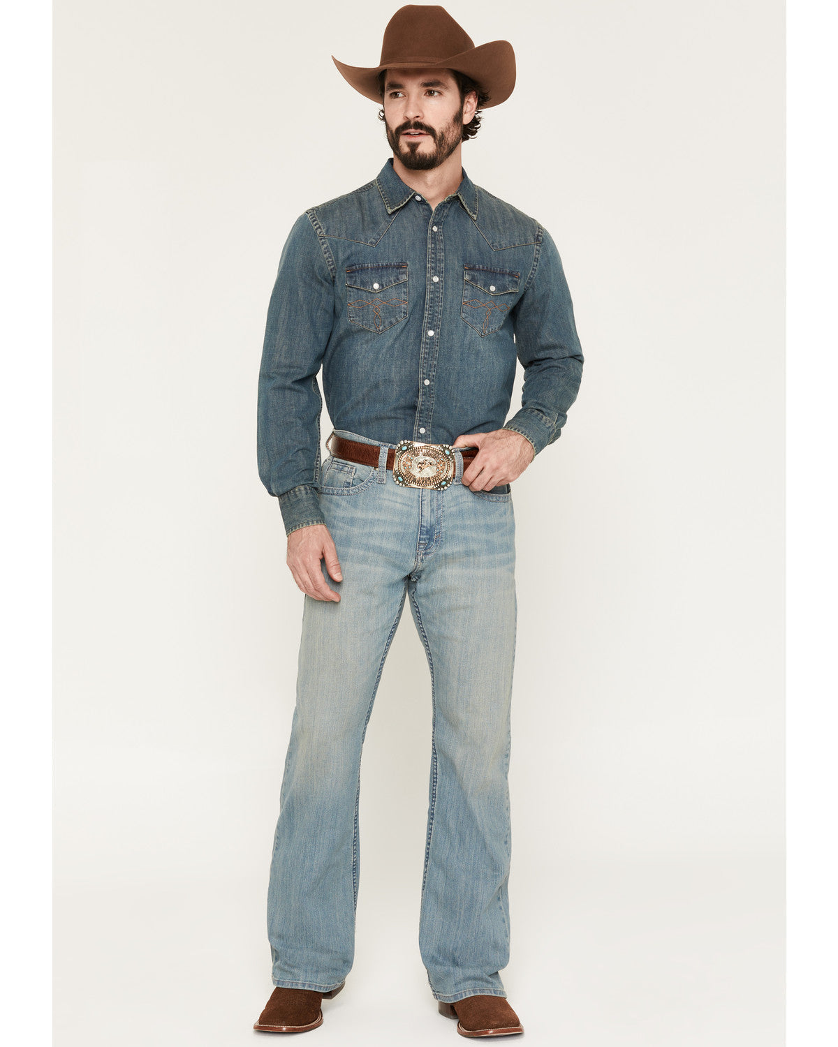 Men's Hamshackle Wash Duke Relaxed Bootcut Stretch Denim Je | Cody James Clothing