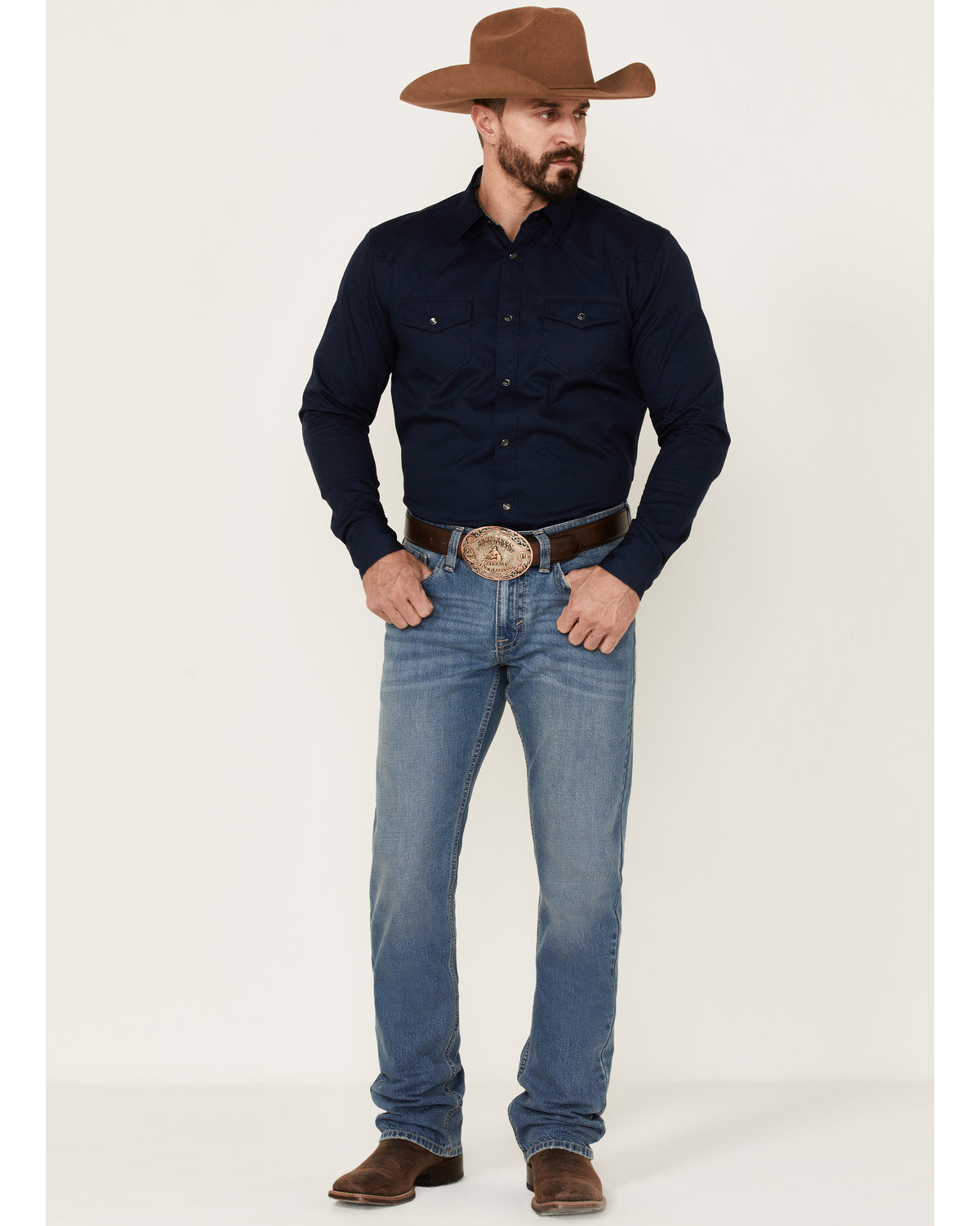Men's Roughstock Wash Jackson Slim Straight Rigid Denim Jea | Cody James Clothing