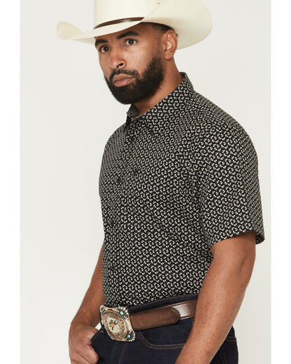 Men's Shiloh Micro Floral Print Short Sleeve Button-Down St | Cody James Clothing