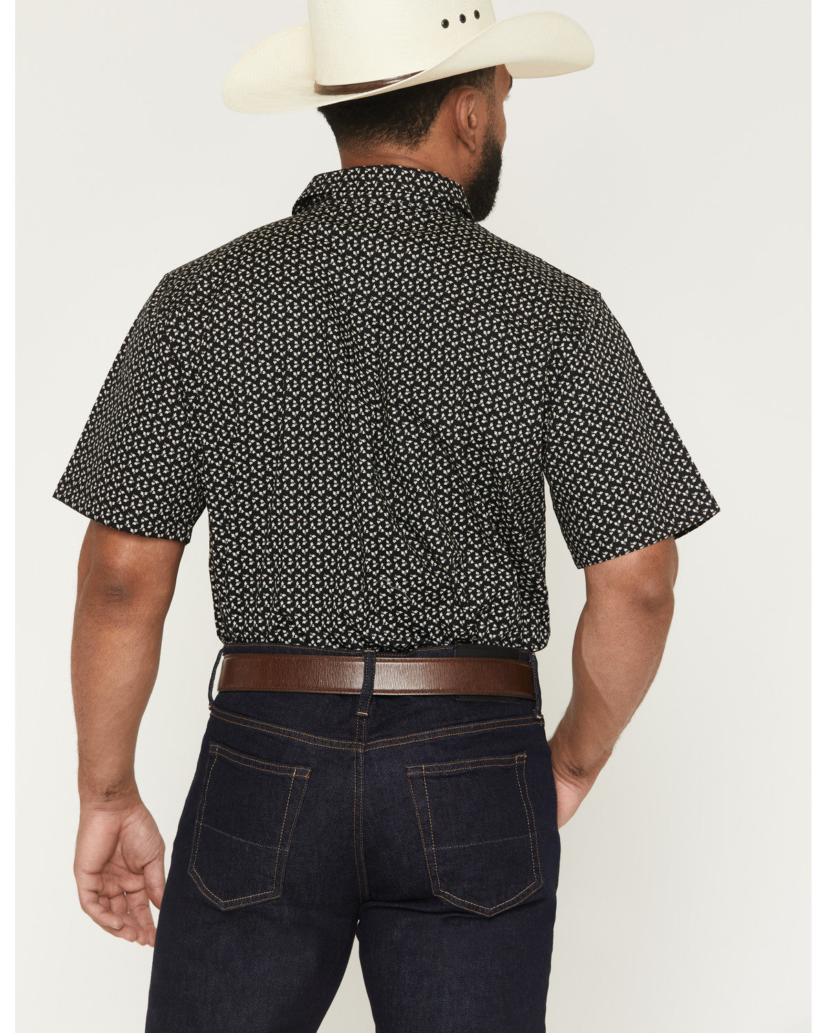 Men's Shiloh Micro Floral Print Short Sleeve Button-Down St | Cody James Clothing