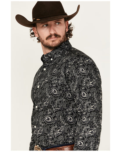 Men's Parker Paisley Print Long Sleeve Button-Down Stretch | Cody James Clothing
