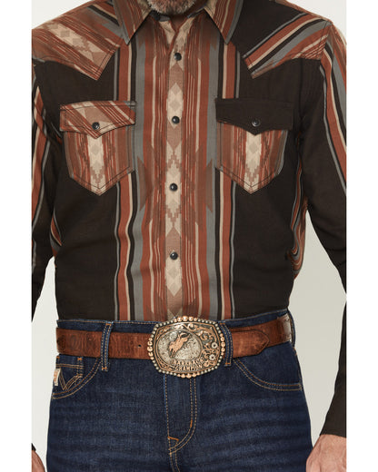 Men's Desert Trail Southwestern Stripe Print Long Sleeve Sn | Cody James Clothing