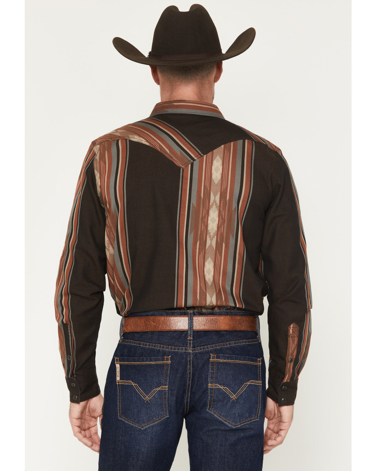 Men's Desert Trail Southwestern Stripe Print Long Sleeve Sn | Cody James Clothing