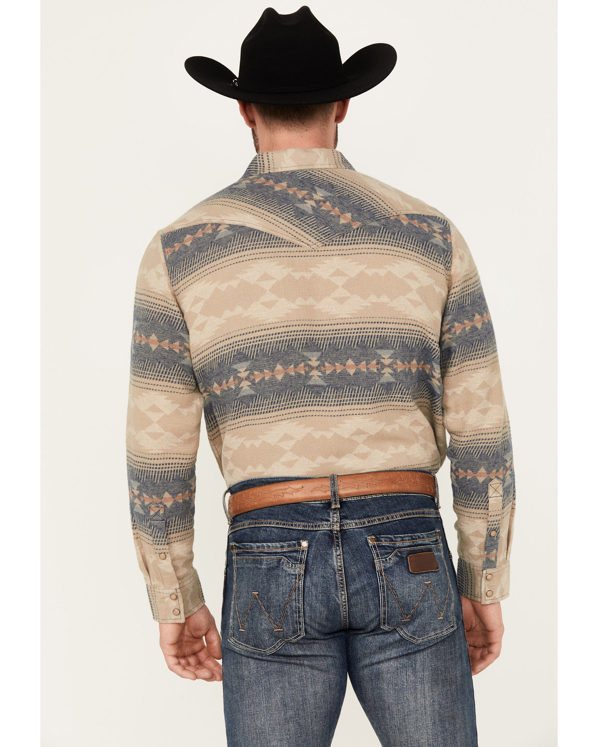 Men's Arrow Bear Southwestern Print Long Sleeve Snap Wester | Cody James Clothing|Sale