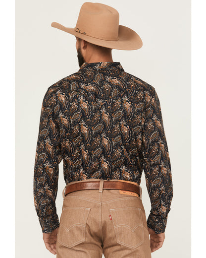 Men's Desert Dapper Paisley Print Long Sleeve Snap Western | Cody James Clothing