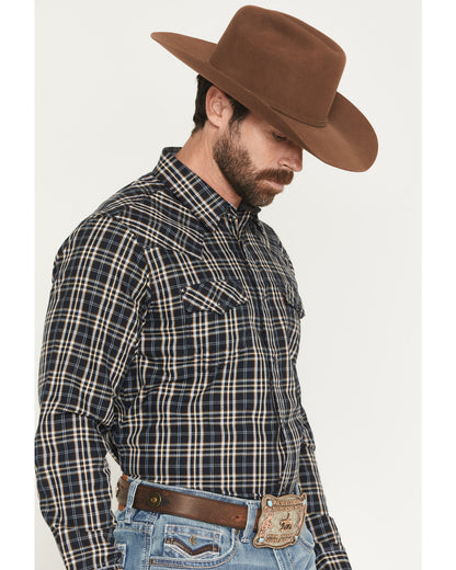 Men's Warriors Way Plaid Print Long Sleeve Snap Western Shi | Cody James Clothing