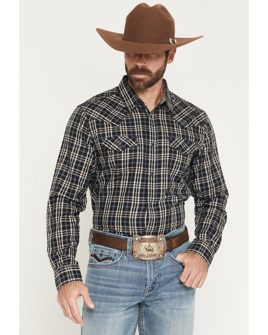 Men's Warriors Way Plaid Print Long Sleeve Snap Western Shi | Cody James Clothing
