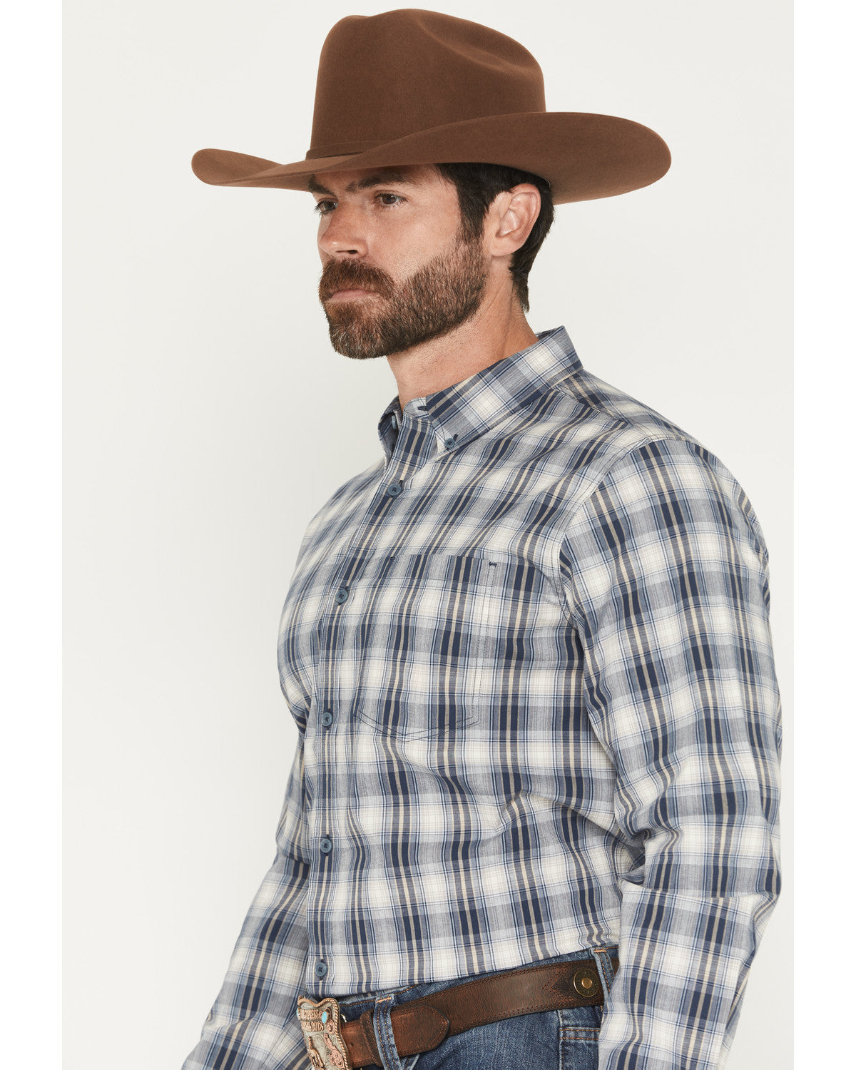 Men's Tennessee Trail Plaid Print Long Sleeve Button-Down S | Cody James Clothing
