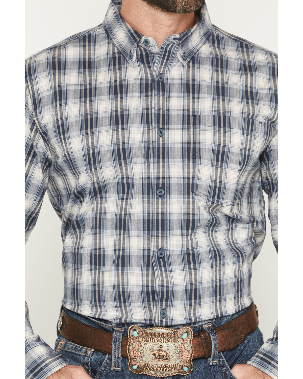 Men's Tennessee Trail Plaid Print Long Sleeve Button-Down S | Cody James Clothing