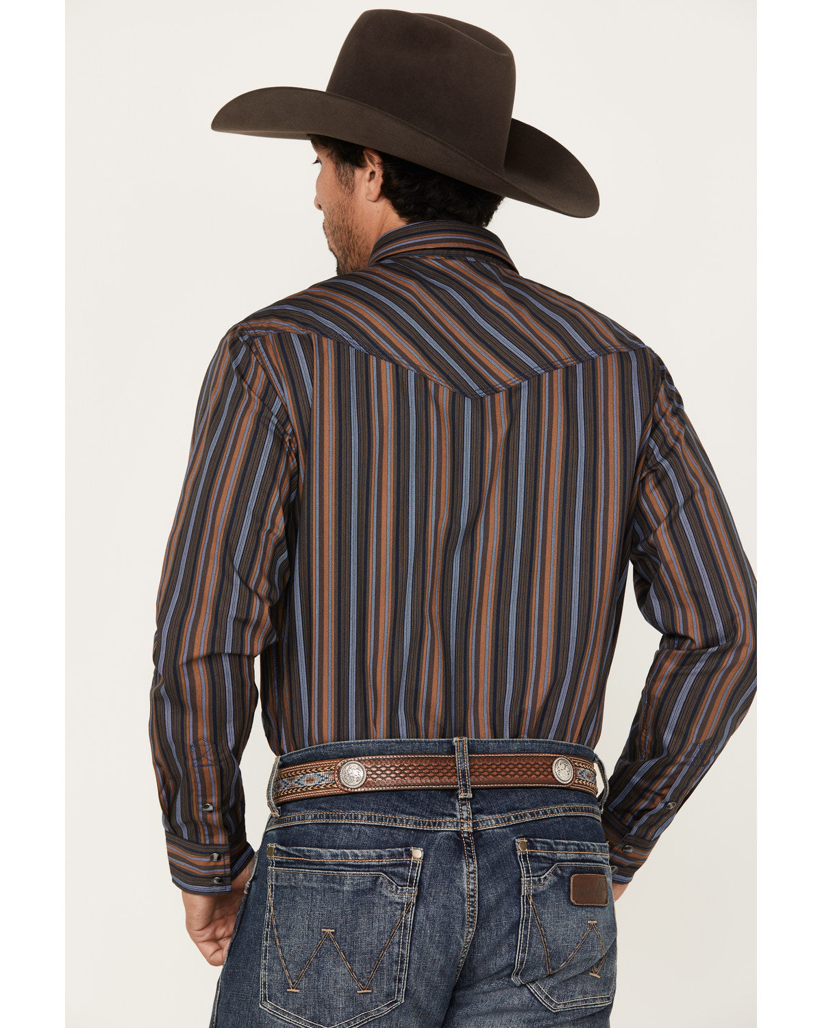 Men's Finals Day Striped Long Sleeve Western Snap Shirt | Cody James Clothing|Sale