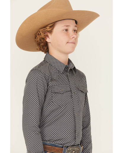 Boys' San Juan Geo Print Long Sleeve Snap Western Shirt | Cody James Clothing|Boys|Sale