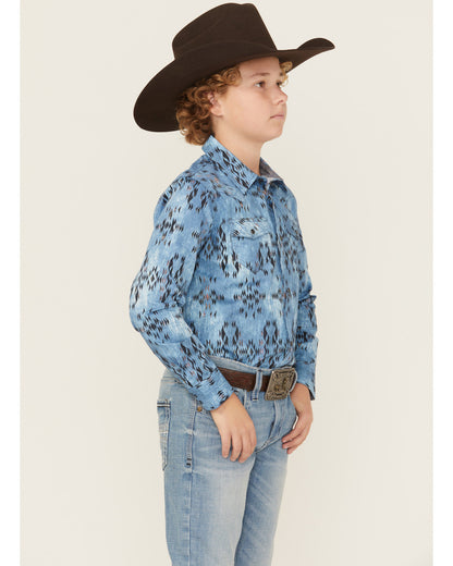 Boys' Maverick Southwestern Print Long Sleeve Snap Western | Cody James Clothing|Boys|Sale