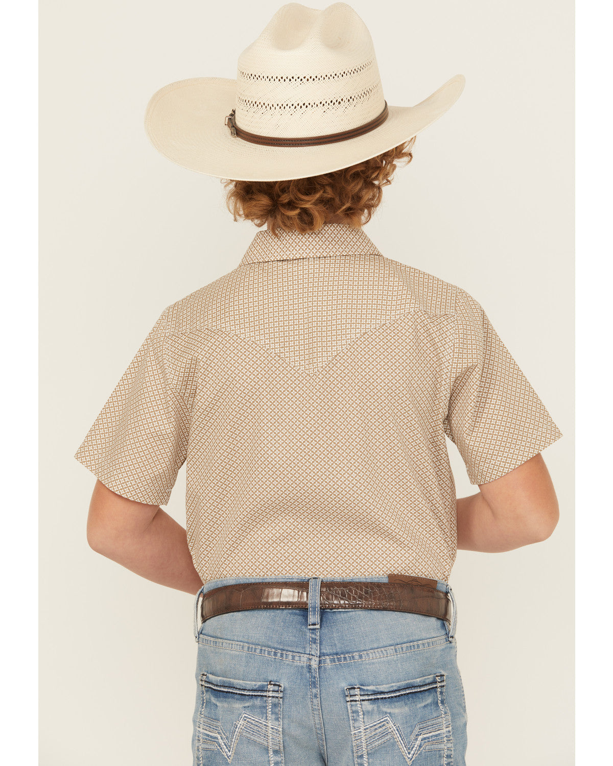 Boys' Grill and Greet Medallion Print Short Sleeve Snap Wes | Cody James Clothing|Boys