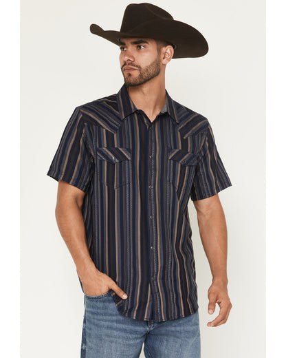 Men's Highland Rim Striped Print Short Sleeve Snap Western | Cody James Clothing|Sale