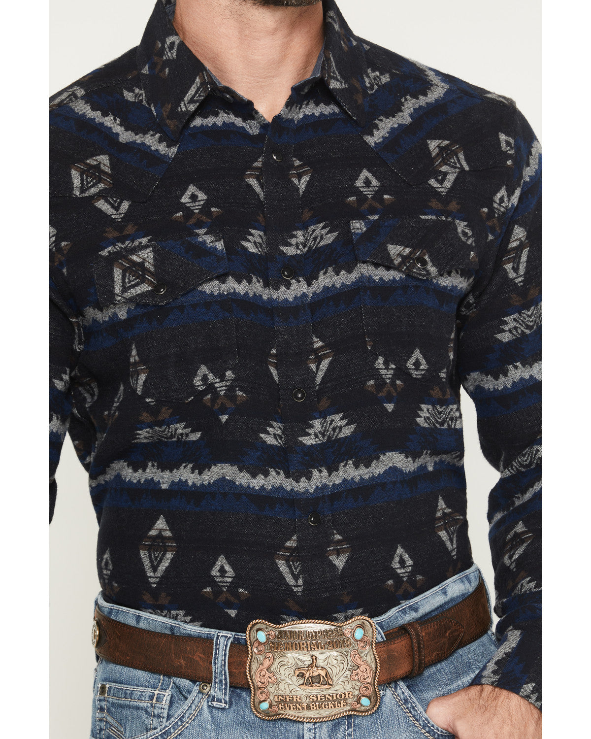Men's Ironwood Southwestern Striped Long Sleeve Snap Flanne | Cody James Clothing|Sale