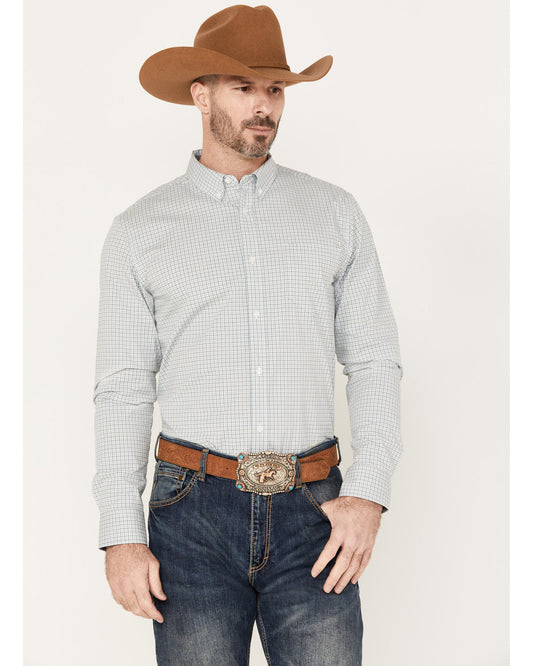 Men's Hoof Plaid Print Long Sleeve Button-Down Western Shir | Cody James Clothing|Sale