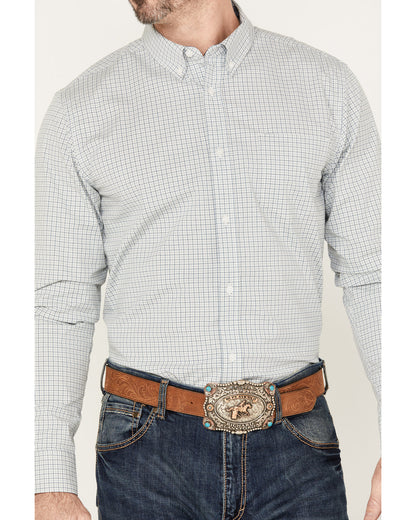 Men's Hoof Plaid Print Long Sleeve Button-Down Western Shir | Cody James Clothing|Sale