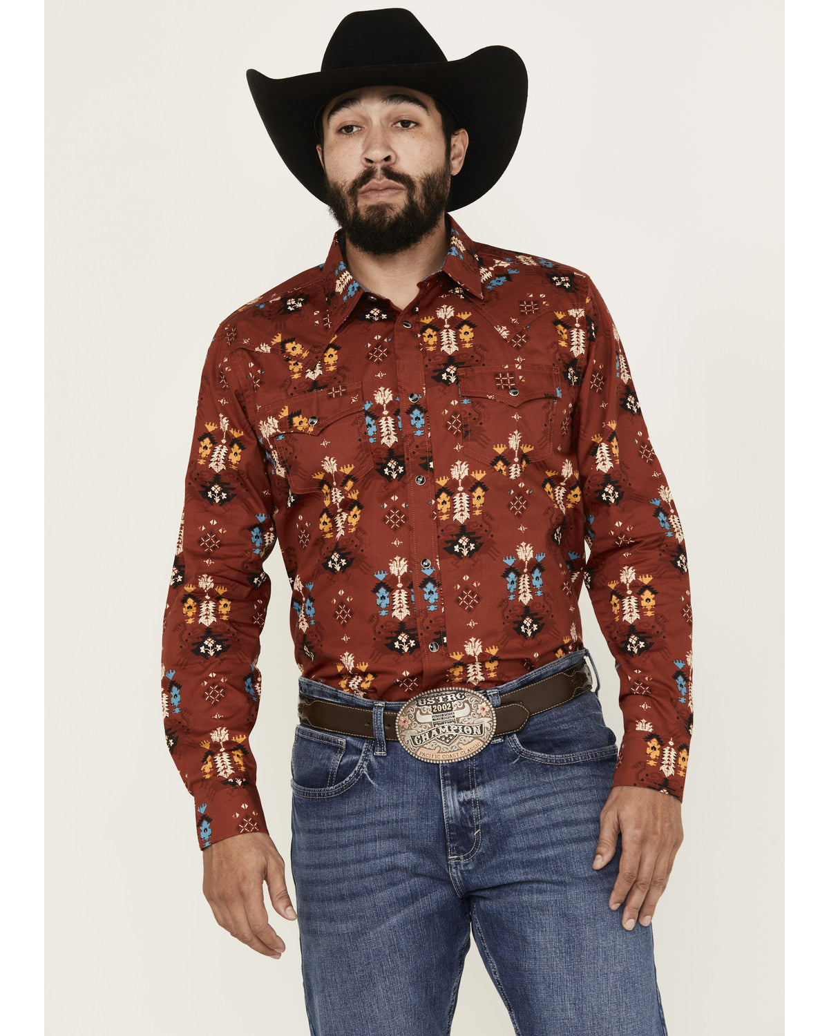 Men's Firewater Southwestern Print Long Sleeve Snap Western | Cody James Clothing|Sale