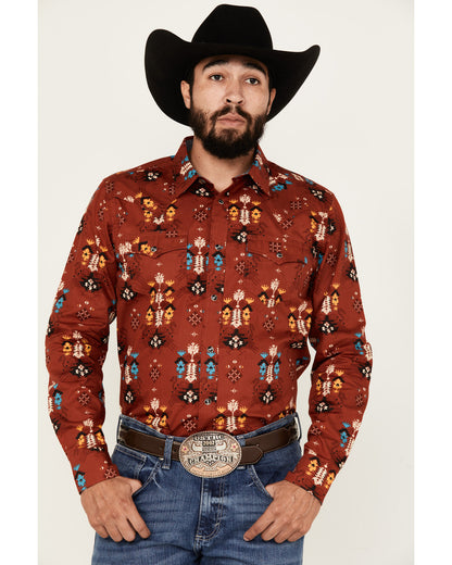 Men's Firewater Southwestern Print Long Sleeve Snap Western | Cody James Clothing|Sale